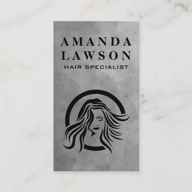 Logo für Haarstühle Visitenkarte (Vorderseite)