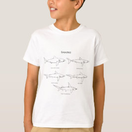 Logo für Haie (Line Art) T-Shirt