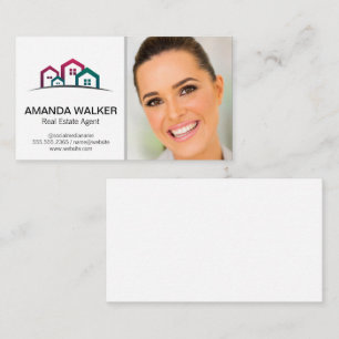 Logo für Häuser Realtor Bild Visitenkarte