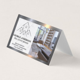 Logo für Häuser | Zuhause Interior Business Card Visitenkarten