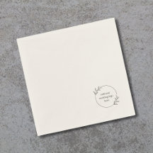 Logo für Hochzeiten, individueller Cocktail Napkin
