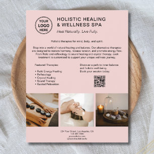 Logo für Holistic Health Therapeutin QR Rosa Gesch Flyer