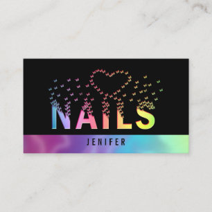 Logo für holografische Schmetterlinge Visitenkarte