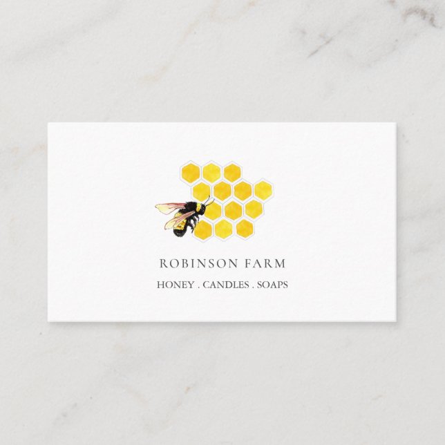 Logo für Honigbienenzucht Visitenkarte (Vorderseite)