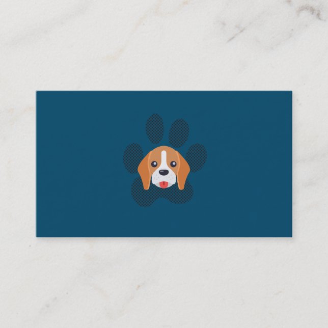 Logo für Hunde und Hunde Visitenkarte (Vorderseite)