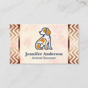 Logo für Hundesitzungen   Animal Groomer Visitenkarte