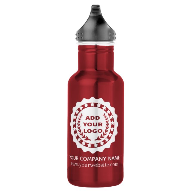 Logo für Ihr Unternehmen hinzufügen Edelstahlflasche (Rechts)