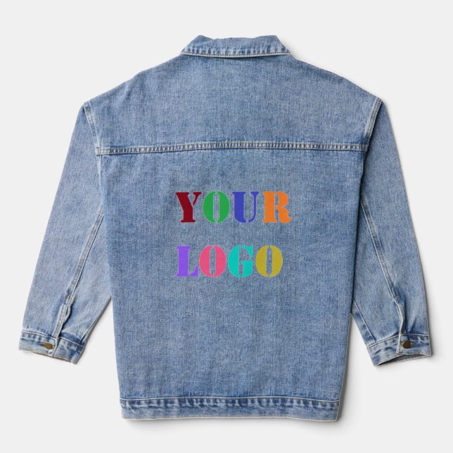 Logo für Ihr Unternehmen Jeansjacke (Rückseite)