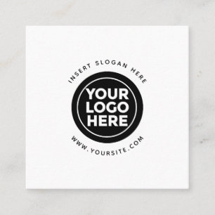 Logo für Ihr Unternehmen Quadratische Visitenkarte