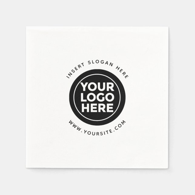 Logo für Ihr Unternehmen Serviette (Vorderseite)