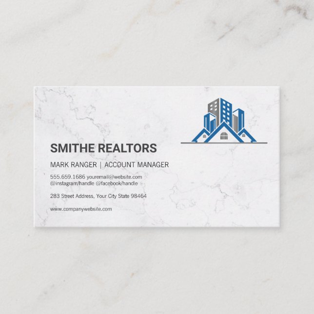 Logo für Immobilien-Anwesen Terminkarte (Vorderseite)
