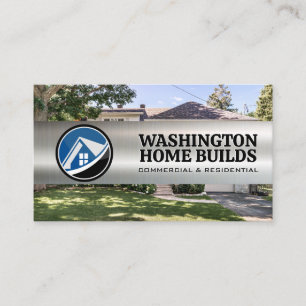 Logo für Immobilien   Hintergründe des Wohnsitzes Visitenkarte