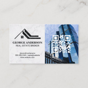 Logo für Immobilien   QR-Code   KOMMERZIELLE GEBÄU Visitenkarte