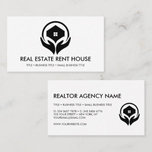 Logo für Immobilienmakler Mietshaus Visitenkarte