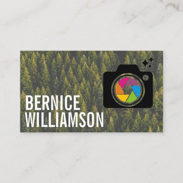 Logo für Kameraleuchten | Forrest Business Card Visitenkarte (Vorderseite)