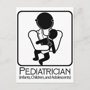 LOGO für Kinderarzt - Arzt für Säuglinge, Kinder Postkarte