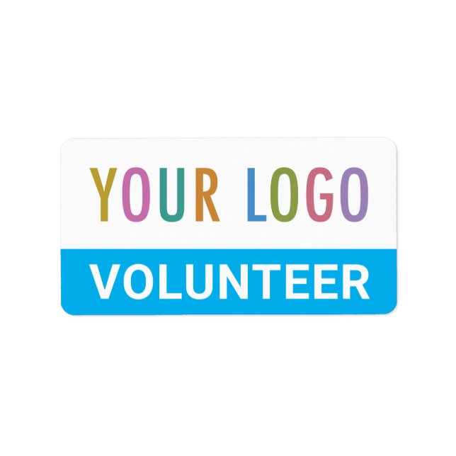 Logo für kleine Freiwillige für die Organisation v Adressaufkleber (Vorne)