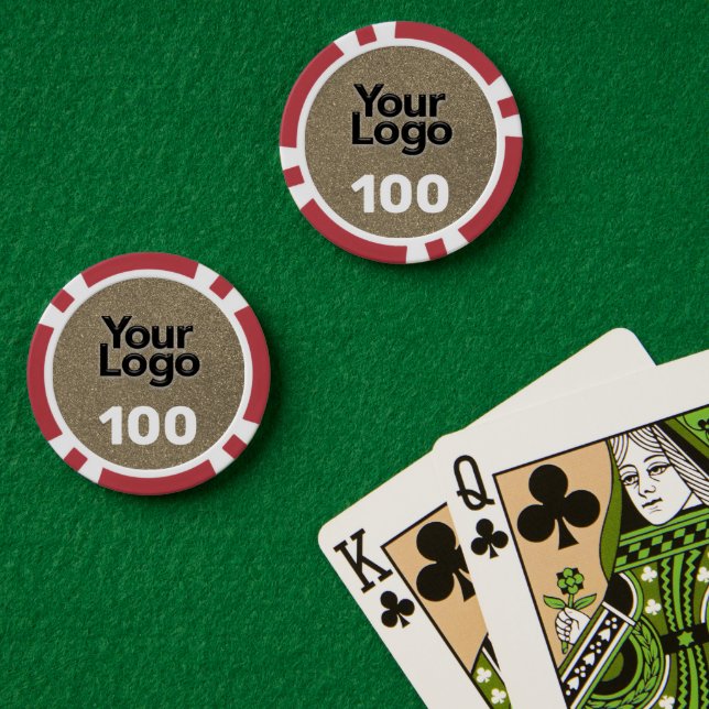 Logo für kleine Unternehmen Pokerchips (Pokertisch (doppelt))