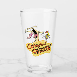 Logo für Kuh und Hühnchen Glas