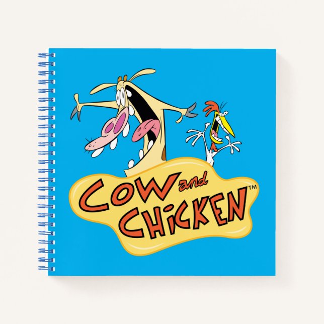 Logo für Kuh und Hühnchen Notizbuch (Vorderseite)