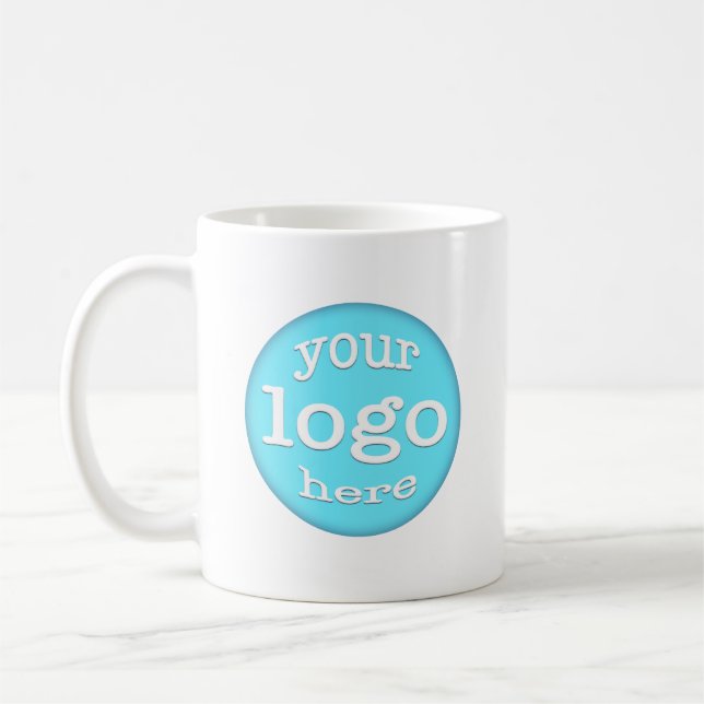Logo für kundenspezifische Unternehmen Coffee Tass Kaffeetasse (Links)