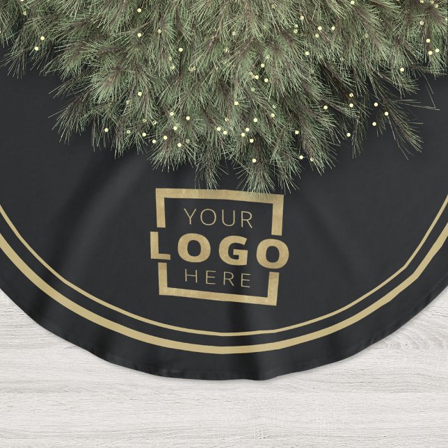 Logo für kundenspezifische Unternehmen Weihnachten Polyester Weihnachtsbaumdecke (Von Creator hochgeladen)