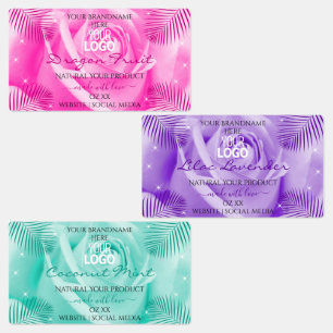 Logo für Lila Aquamarine Rose in Rosa und Rosa Etiketten