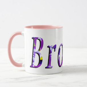 Logo für lila Blumenbroke Tasse