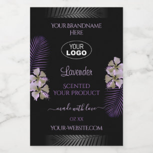 Logo für Lila Hawaii-Blume für die Kennzeichnung v Lebensmitteletikett
