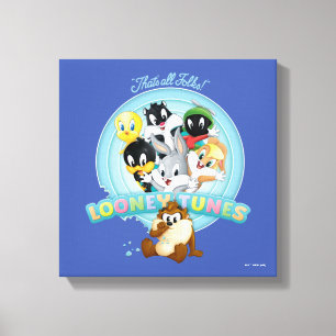 Logo für Looney Tunes   Das sind alle Leute Leinwanddruck