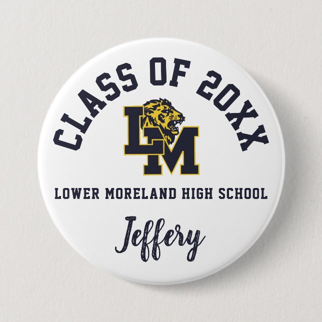 Logo für "Lower Moreland High School" Button (Vorderseite)