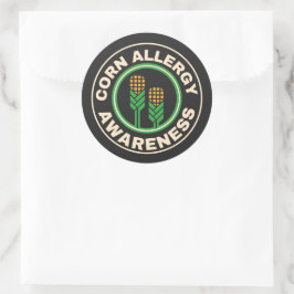 Logo für Maisallergie Runder Aufkleber