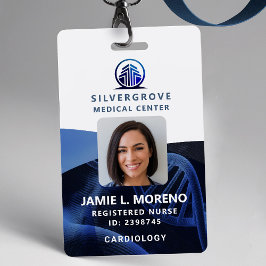 Logo für medizinische Versorgung Blue DNA Foto Nur Ausweis