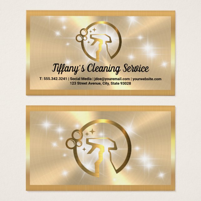 Logo für Metallic Spray-Flaschen | GLITZERN (Vorne & Hinten)