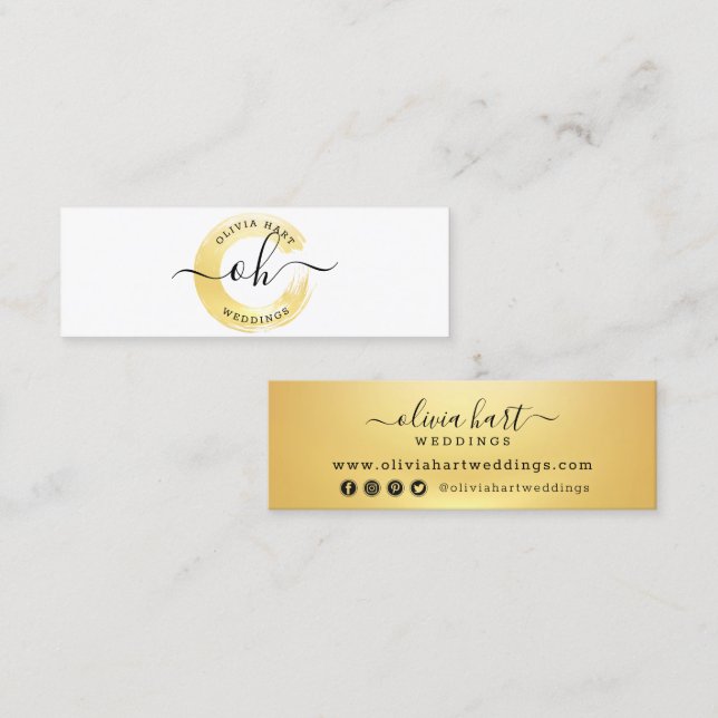 Logo für Minimalistische Farbschmalz-Stylist Mini Visitenkarte (Vorne/Hinten)