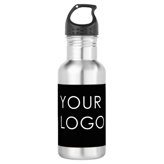Logo für moderne Berufliche Unternehmen Edelstahlflasche (Vorderseite)