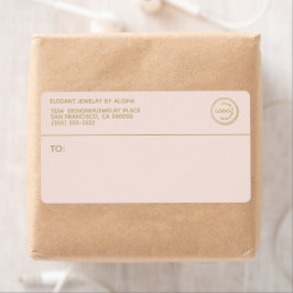 Logo für moderne Unternehmen Blush Gold-Adresse-La