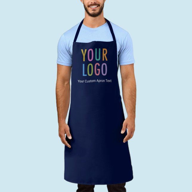 Logo für Navy Blue Schürze Werbeaktion für kundens (MISOOK Navy Blue Apron with Logo)