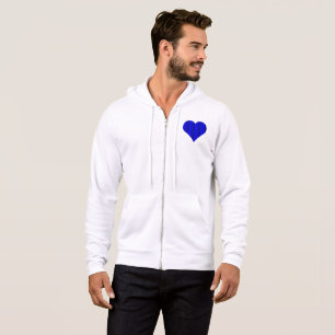 Logo für Niedliches blaues Herz Hoodie