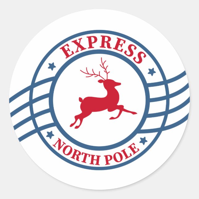 Logo für Nordpol Runder Aufkleber (Vorderseite)