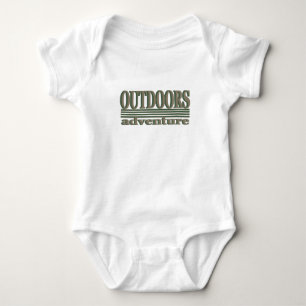 Logo für Outdoor-Wanderer zum Erkunden Baby Strampler