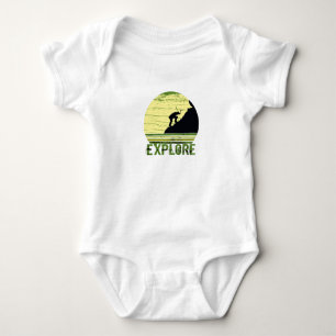 Logo für Outdoor-Wanderer zum Erkunden Baby Strampler