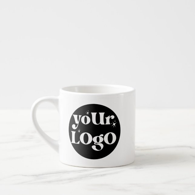 Logo für personalisierte Unternehmen Espressotasse (Links)