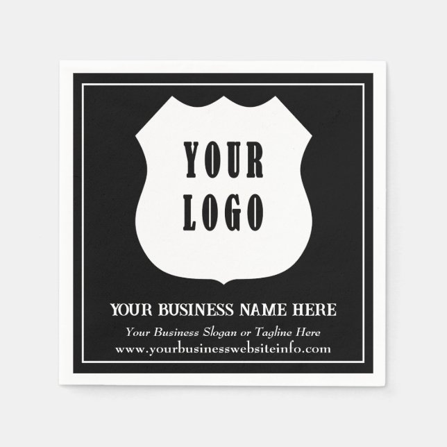 Logo für personalisierte Unternehmen Serviette (Vorderseite)