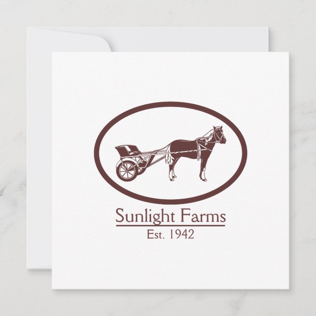 Logo für Pferde und Buggy (Vorderseite)