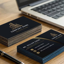 Logo für professionelle Immobilienmakler in Gold