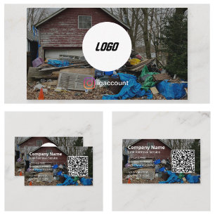 Logo für professionellen Entsorgungs- und Transpor Visitenkarte