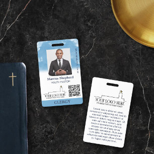 Logo für QR-Code auf Kirchenausweis mit Blauem Him Ausweis