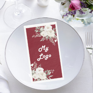 Logo für Rot-Weiß-Blumengeschäfte Serviette