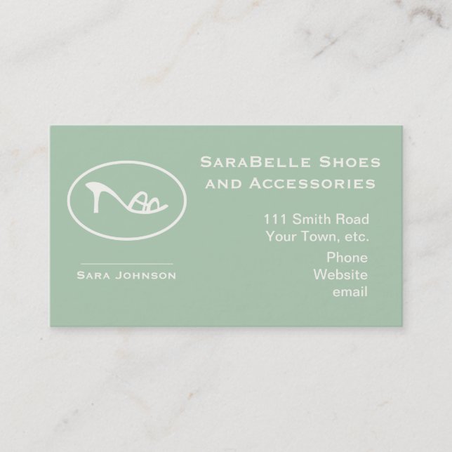 Logo für Schuhe und Zubehör Terminkarte (Vorderseite)